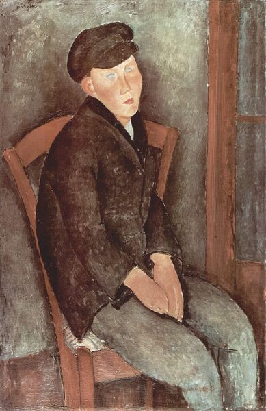 peinture modigliani garcon