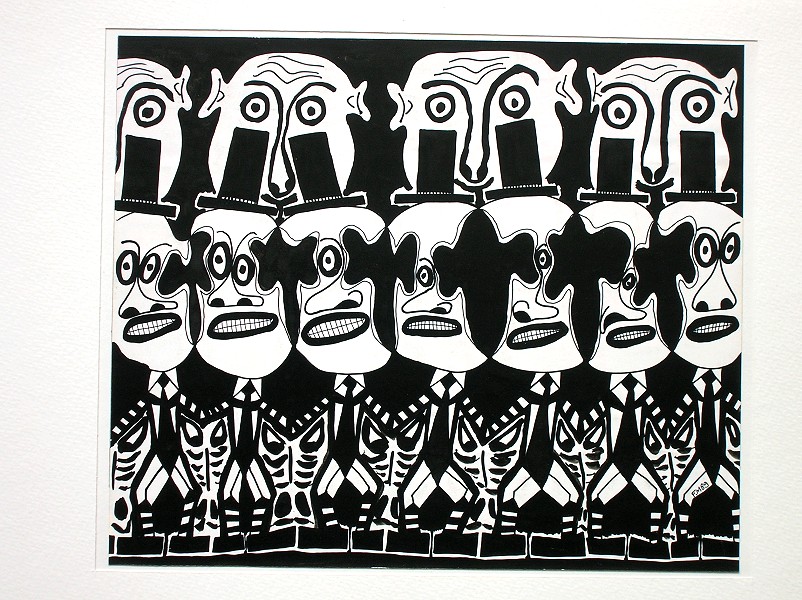 tableau encre de chine
