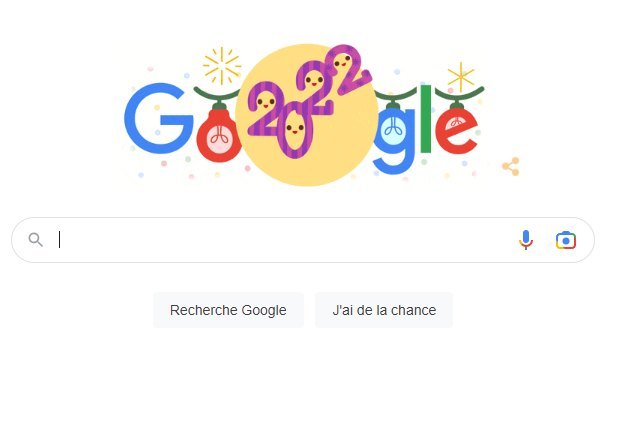 Bon rveillon du jour de l'An! GoogleDoodle