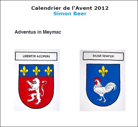 calendrier de l'avent 2012