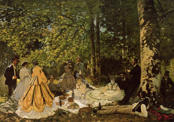 Le Djeuner sur l'herbe Claude Monet