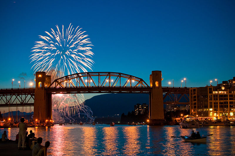 blue hour vancouver